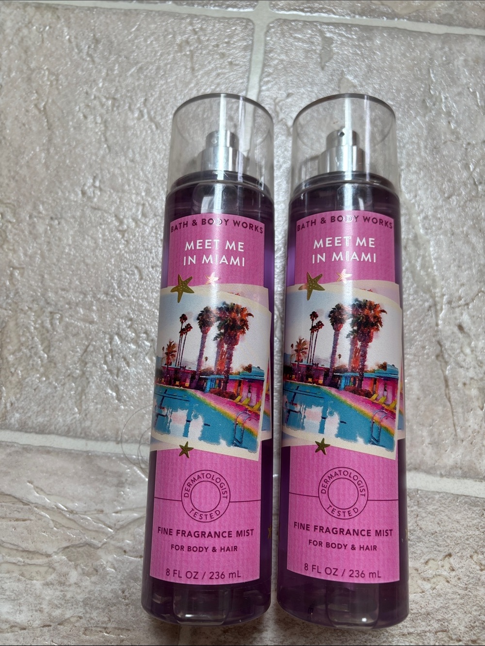 2 Bath & Body Works Meet Me in Miami Fine Fragrance Mist - nwt